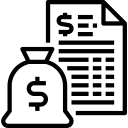 Budget icon black