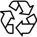 Recycle Sign Black